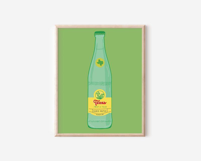 Printable Topo Chico Wall Art Art printable art by Cristina Carolina