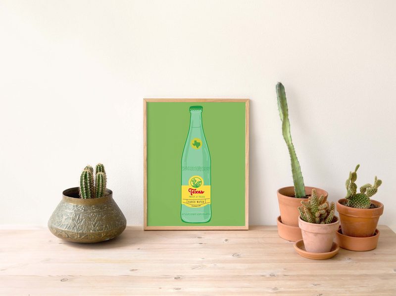 Topo Chico (Texas) art print by Cristina Carolina