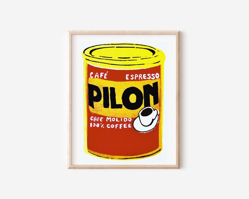 Pilon Coffee Art Print printable art by Cristina Carolina