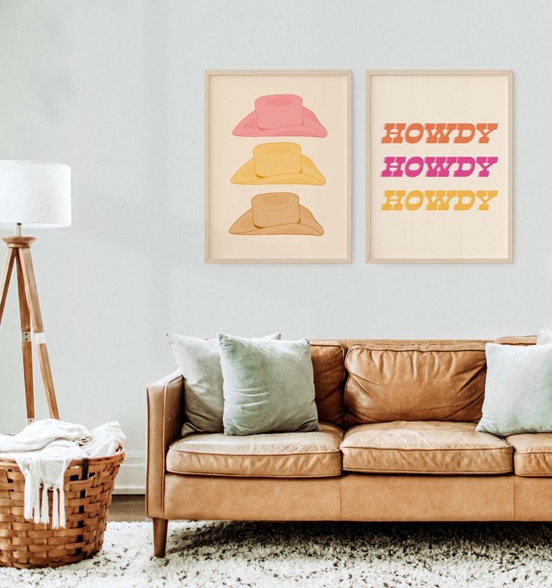 Western Art Print Set printable art by Cristina Carolina