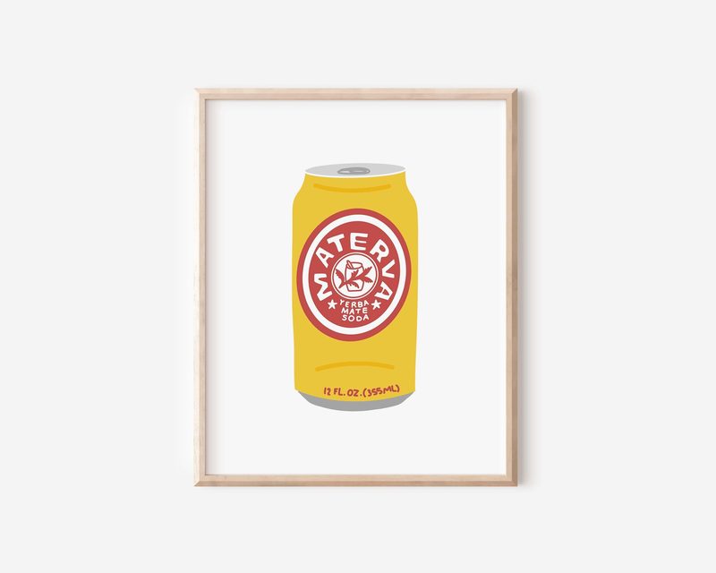 Materva Soda Art Print printable art by Cristina Carolina