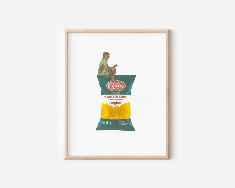 Printable Plantain Chips Art Print printable art by Cristina Carolina