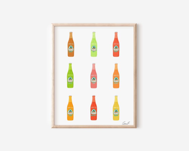 Jarritos art print by Cristina Carolina