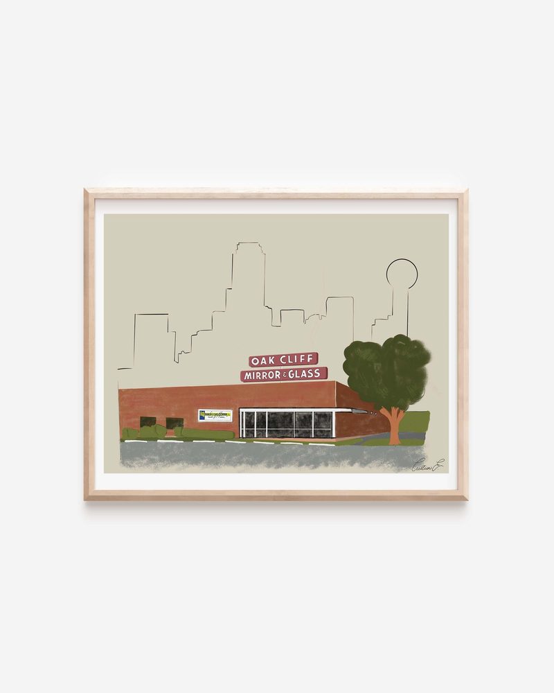 Oak Cliff art print by Cristina Carolina