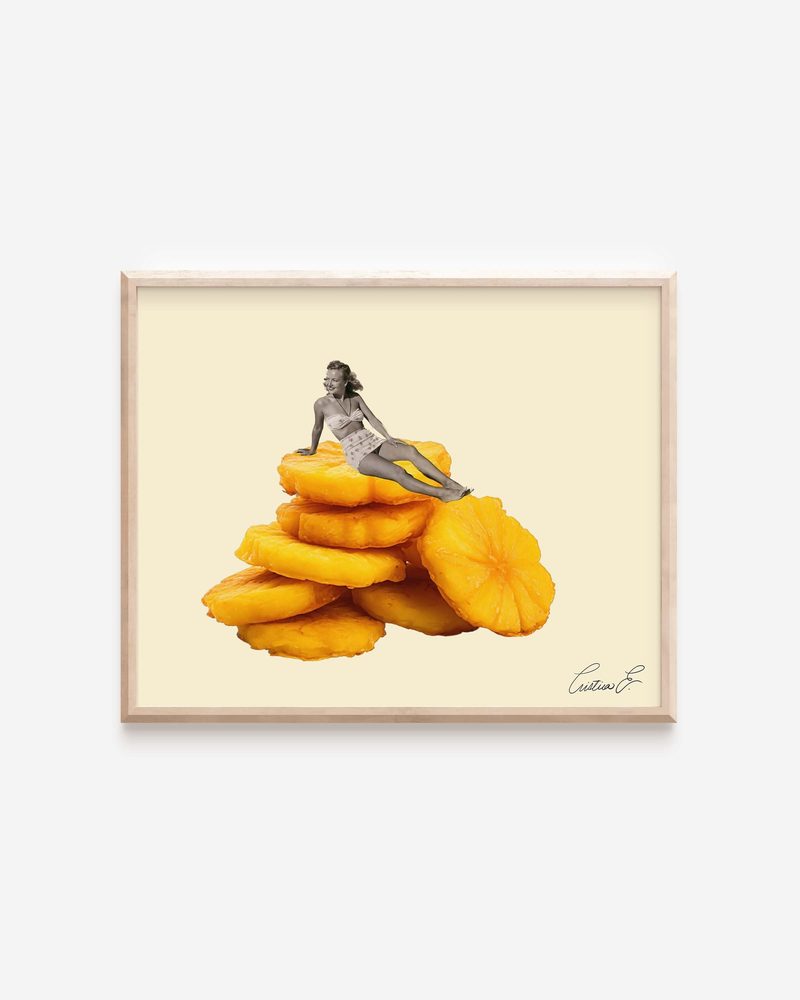 Digital Plantain Lady Art Print printable art by Cristina Carolina