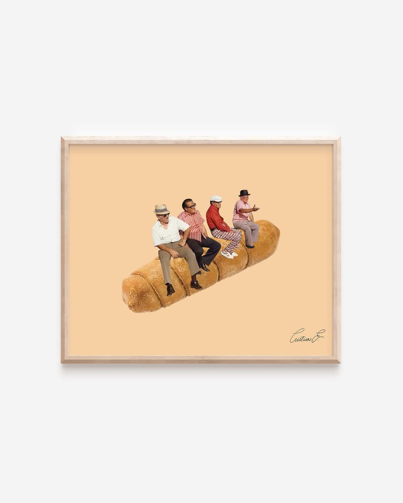 Digital Viejos sobre un Tequeño Art Print printable art by Cristina Carolina