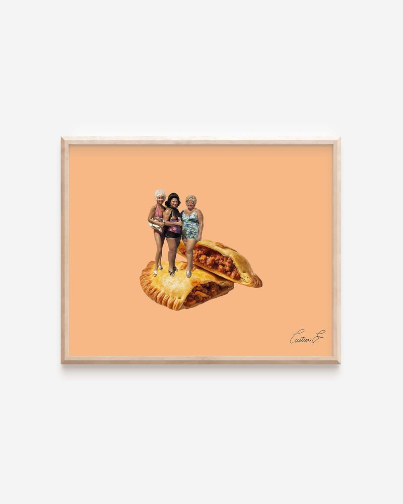 Digital Señoras Empanadas Art Print printable art by Cristina Carolina