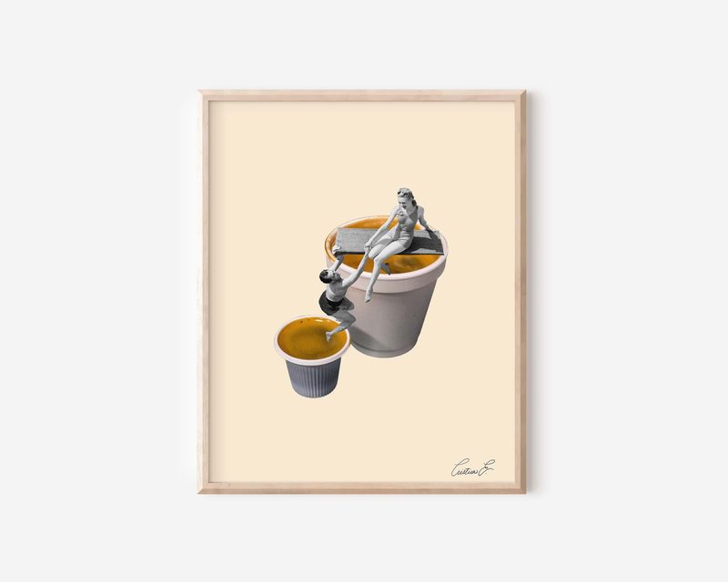 Digital Espuma Esposo Art Print printable art by Cristina Carolina