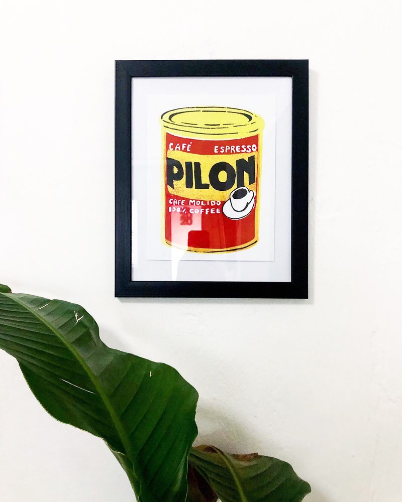 Pilón Coffee art print by Cristina Carolina