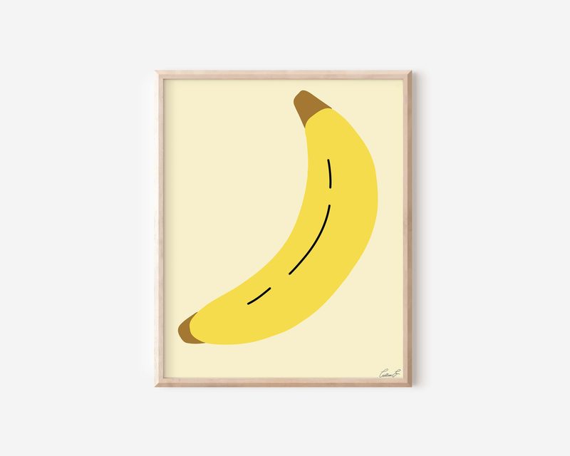 Banana II art print by Cristina Carolina