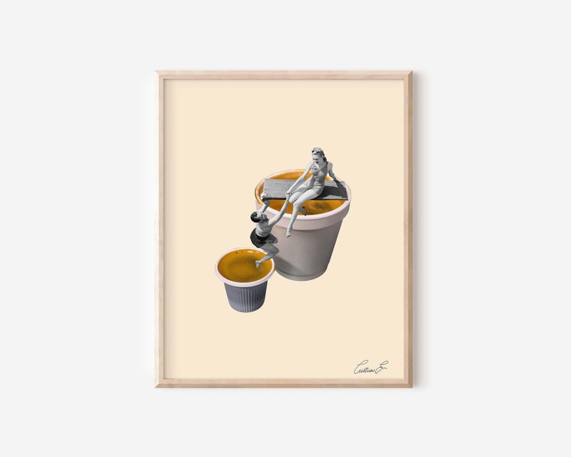 Espuma Esposo art print by Cristina Carolina