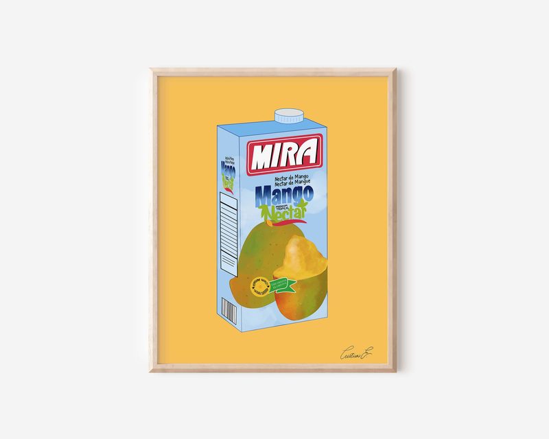 Mira Mango Nectar art print by Cristina Carolina
