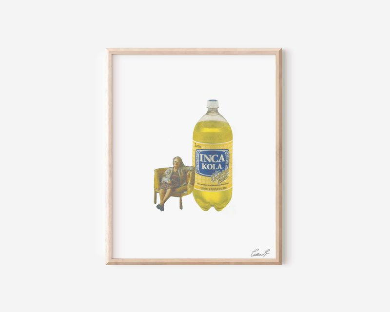 Inca Kola art print by Cristina Carolina