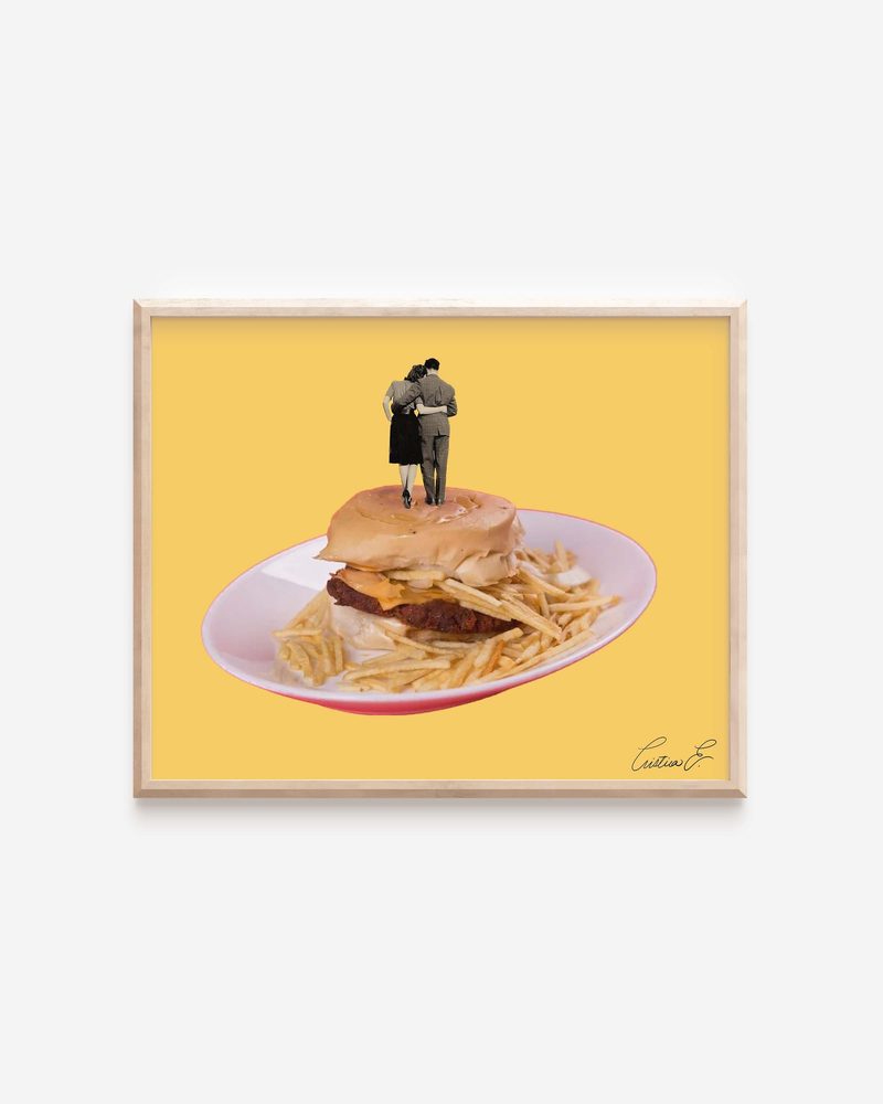 Papitas Papi art print by Cristina Carolina